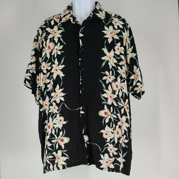 Puritan Other - Puritan Men's Size XL Rayon Camp Shirt Tropical Floral Hawaiian Button Up